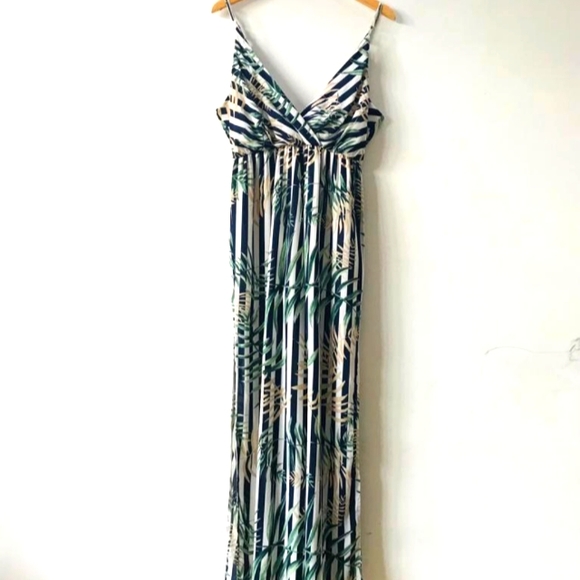 Jumpsuit tropical print